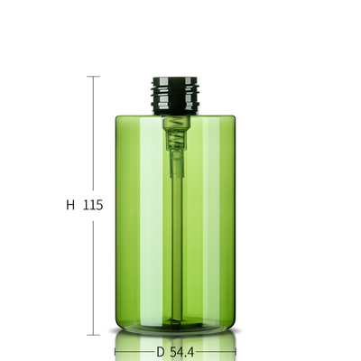 200ML Customization Flat PET PCR Plastic Shampoo Bottles With Black Pump