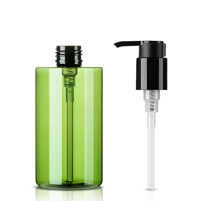 200ML Customization Flat PET PCR Plastic Shampoo Bottles With Black Pump