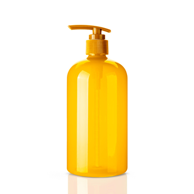 Non Spill Reusable Plastic Shampoo Bottles Round 500ML Color Customized