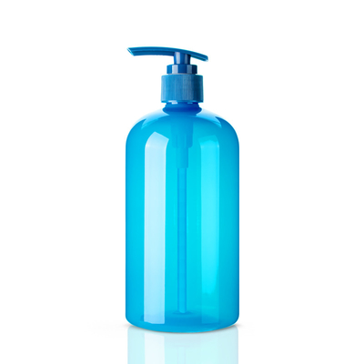 Non Spill Reusable Plastic Shampoo Bottles Round 500ML Color Customized