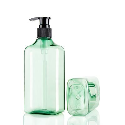 PET 10%-100% PCR Empty Shampoo Pump Bottles 300ML 460ML Recyclable Material