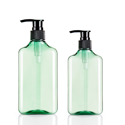 PET 10%-100% PCR Empty Shampoo Pump Bottles 300ML 460ML Recyclable Material