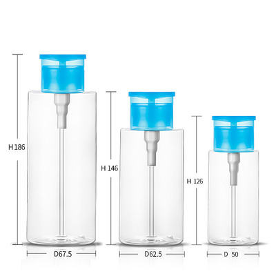 Empty Reusable PET plastic Bottles 500ml 150ml 300ml Various Capacity For nail polish bottle
