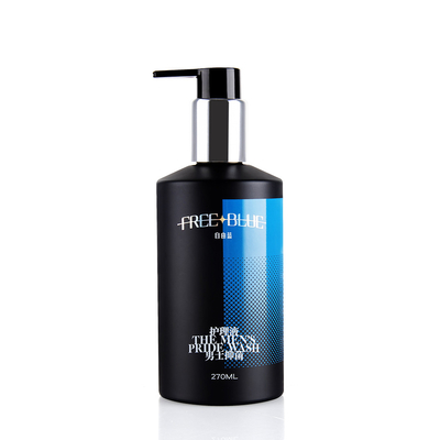 270ml Transparent Empty Plastic Bottles With Aluminum Screw Cap for lotion