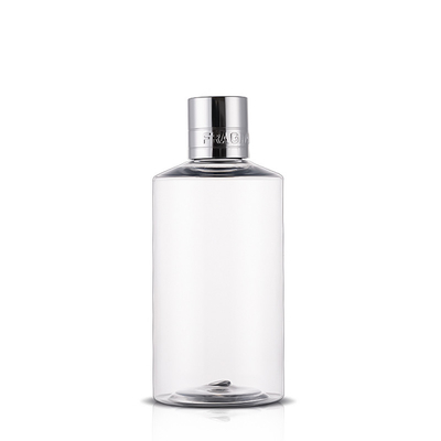 270ml Transparent Empty Plastic Bottles With Aluminum Screw Cap for lotion