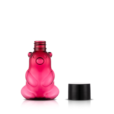 85ML Bear Shape Toy Plastic Cosmetic Bottles For Baby With Screw Cap