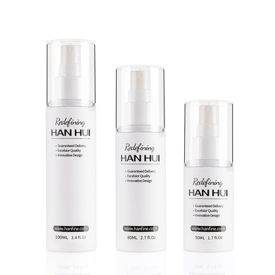 Round Cosmetic Bottles 50ML 80ML100ml PET Bottle With Over Cap