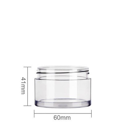 Heavy Wall Crystal Plastic Cosmetic Bottles And Jars Set Various Capacity