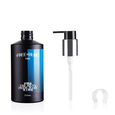 270ml Transparent Empty Plastic Bottles With Aluminum Screw Cap for lotion