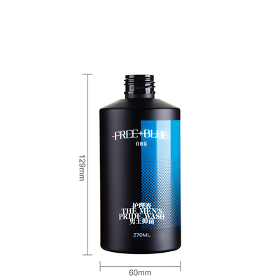 270ml Transparent Empty Plastic Bottles With Aluminum Screw Cap for lotion