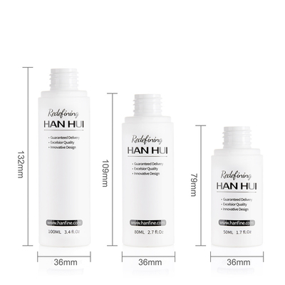 Round Cosmetic Bottles 50ML 80ML100ml PET Bottle With Over Cap