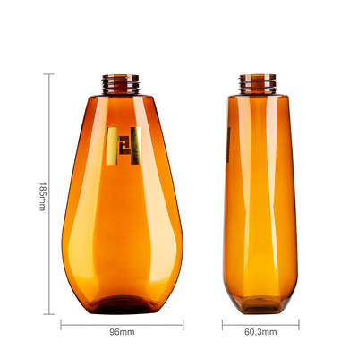 OEM ODM Liquid Soap Bottles 520ML Unique Shape PCR PET Bottles With Lotion Pump