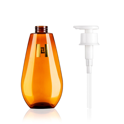 OEM ODM Liquid Soap Bottles 520ML Unique Shape PCR PET Bottles With Lotion Pump