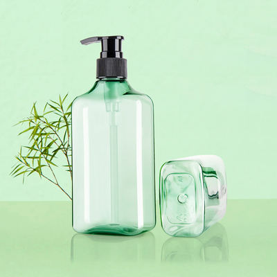 PET 10%-100% PCR Empty Shampoo Pump Bottles 300ML 460ML Recyclable Material