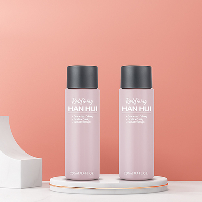 Eco Friendly PET PCR Plastic Cosmetic Bottles 250ML With 24/410 Neck Size