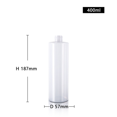 Plastic PCR PET 400ML Hair Care Containers Customization With Lotion Pump