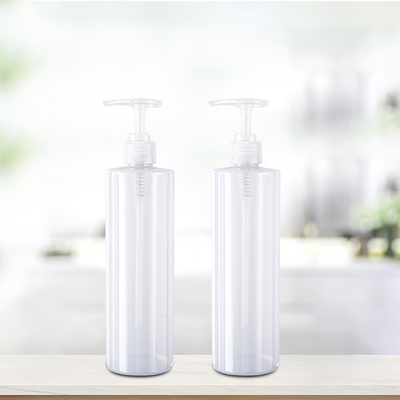 Plastic PCR PET 400ML Hair Care Containers Customization With Lotion Pump