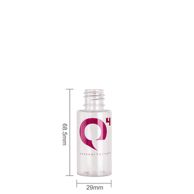 Custom Frosted 1 OZ Mini Cosmetic Bottles Plastic Container With Aluminum Dropper