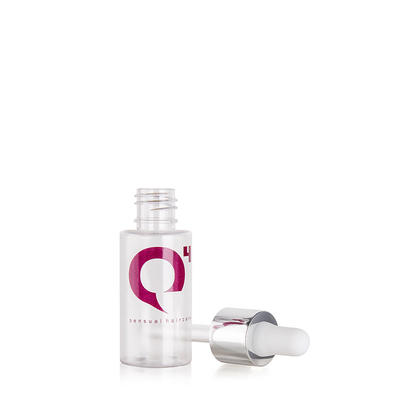 Custom Frosted 1 OZ Mini Cosmetic Bottles Plastic Container With Aluminum Dropper