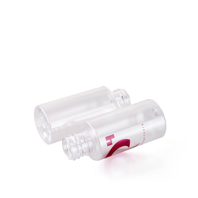 Custom Frosted 1 OZ Mini Cosmetic Bottles Plastic Container With Aluminum Dropper