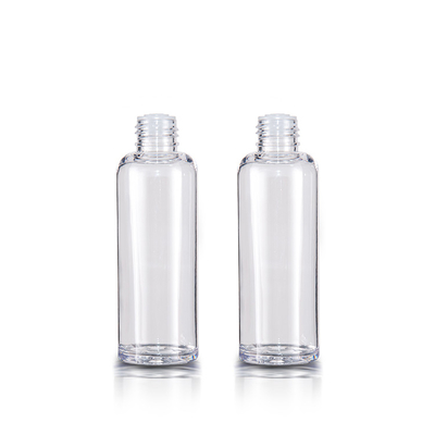 120ML Clear Thick Wall Cosmetic Plastic Bottles Container With Double Layer Cap