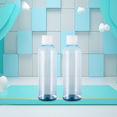 Eco-friendly Cosmetic Plastic Bottle Packaging 200ml With Flip Top Cap