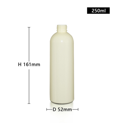 Eco-Friendly PET PCR Plastic Hair Care Containers Bottle 250ml With Screw Top Cap