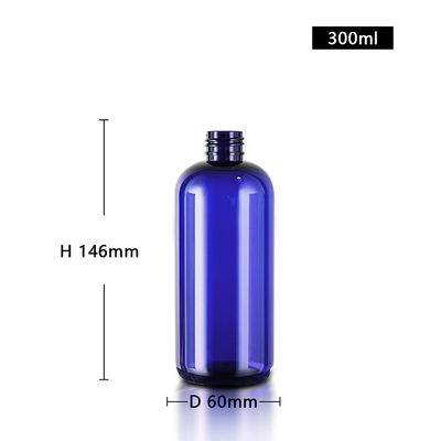 Custom Blue Color Hair Care Bottles Containers 300ml With Lotion Dispenser