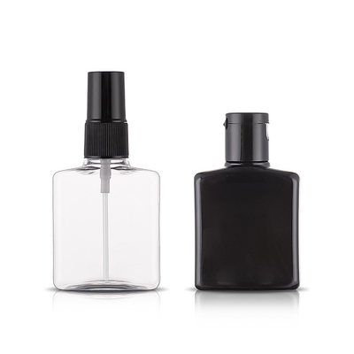 Custom Square Travel Size 60ml Plastic Bottle For Hand Sanitizer Liquid Soap