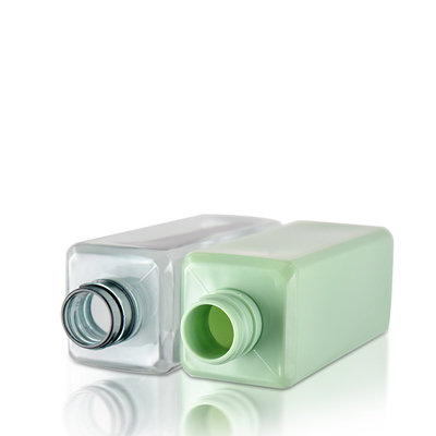 100ML Square Cosmetic Plastic Bottle With Sprayer Lotion Pump Eco-Friendly PET PCR