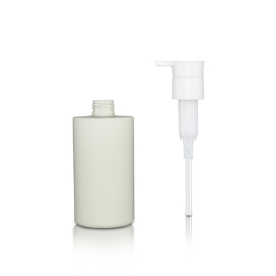 Soft Touch Finish Plastic Lotion Bottle 300ml Round Shape With Matte Pump