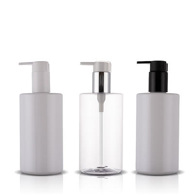 10.3 Oz Plastic Shampoo Bottle With Opaque Soap Dispenser Refillable For Bathroom