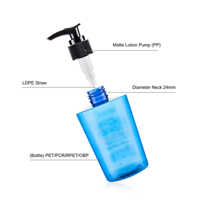 250ML Plastic Shampoo Bottles with Refillable Design for Shampoo Conditioner and Soap