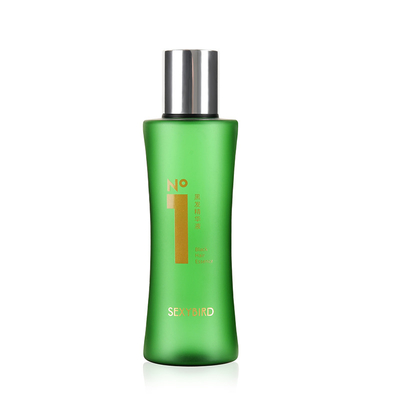 100ML Green PET Plastic Cosmetic Bottles With Aluminum Screw Cap For Emollient Water