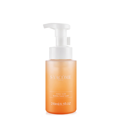 250ml Orange Painting Finished Plastic Foam Bottle With White Foam Pump