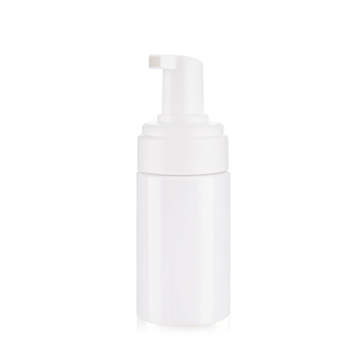 100ml White Solid Color  Plastic Foam Bottle With White Foam Pump And PP Cap