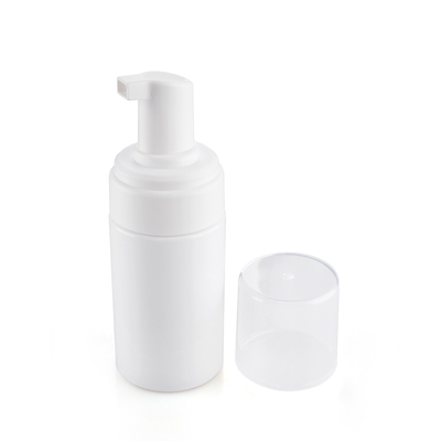 100ml White Solid Color  Plastic Foam Bottle With White Foam Pump And PP Cap