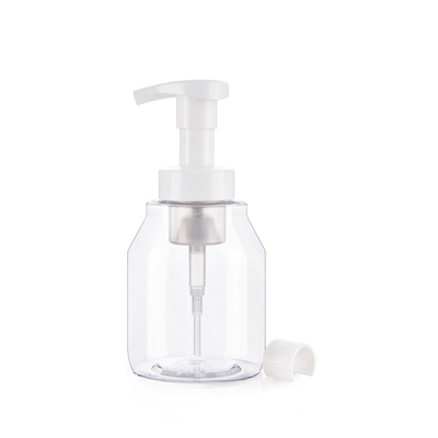 300ML 10OZ 0.8CC Transparent Hand Sanitizer Bottle With Foam Pump White