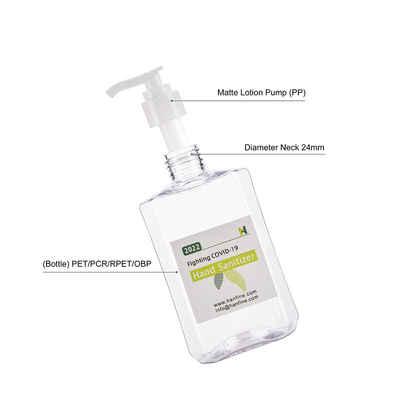 8.3 OZ 250ml Empty Hand Sanitizer Plastic Bottles With Left-Right Lock Pump Dispenser