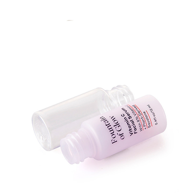 15ML Travel Plastic PCR PET Cosmetic Bottles Packaging With Dropper For Essence Oil