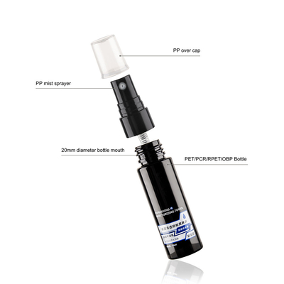 Eco Friendly PET Small Plastic Spray Bottles 1 OZ 30 ML With Secure Cap