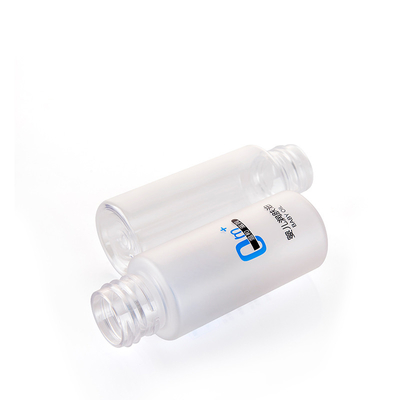 Cylindrical 50ML Portable Travel Size PET Lotion Bottle with Pump and Over Cap