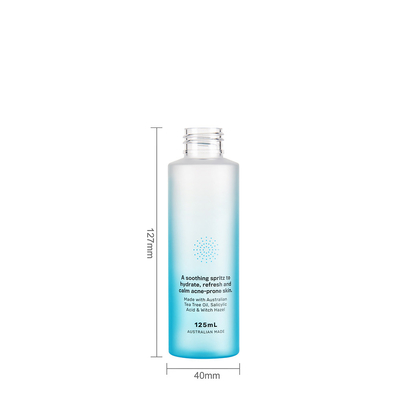 Portable 120ml Plastic Spray Bottles Matte Finish UV Screen Printing