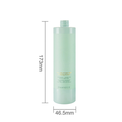 250ML Cylintrial Cosmetic Bottles Plastic With Screw Cap For Facial Toner
