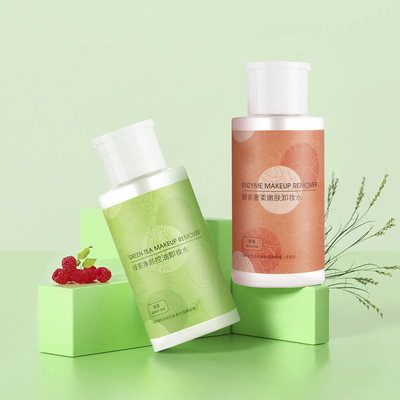 300ML Empty Plastic Bottles With Push-Down Pump Dispenser For Micellar Cleansing Water