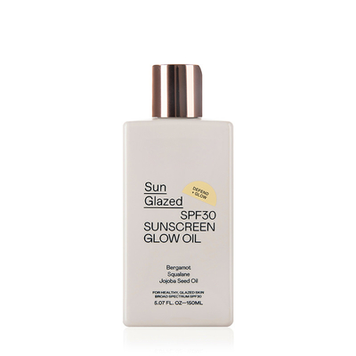 150ml Plastic Sunscream Glow Oil Bottle Body Lotion Container With Anodizing Disc Cap