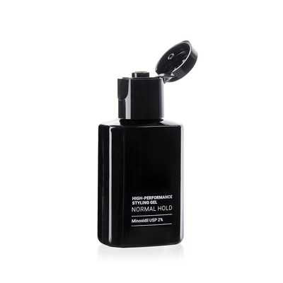 20ML Square Black Styling Gel Bottle With Flip Cap For  Easy To Carry Plastic Bottles