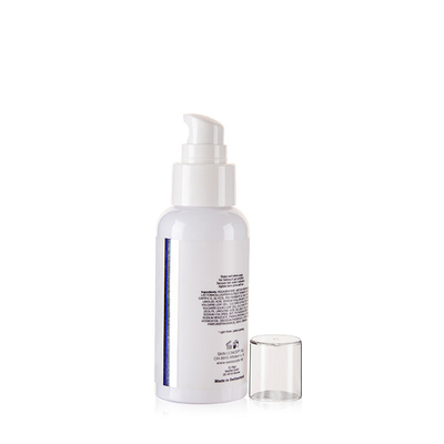 100ml Solid White Color Pet Boston Round Bottles With PP Cap For Body Lotion