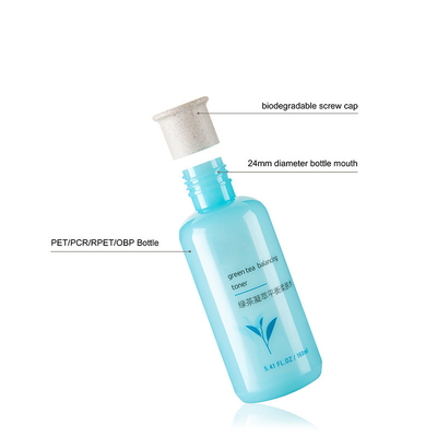 Easy-To-Open Empty Plastic Cosmetic Bottles With Screw Caps 160ml