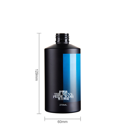 270ml Transparent Empty Plastic Bottles With Aluminum Screw Cap for lotion